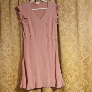 Orange Creek Mauve Flutter Sleeve Sundress